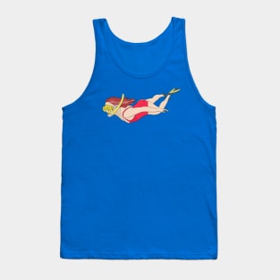 Snorkeling Girl Tank Top